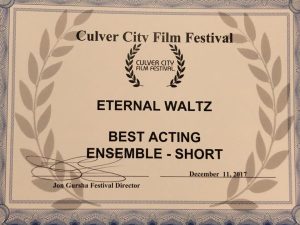 Best Acting Ensemble - Short award CCF